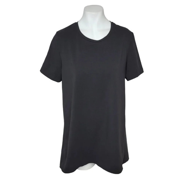 COS Womens Cotton  High Low Top Size Small Black - Picture 1 of 7